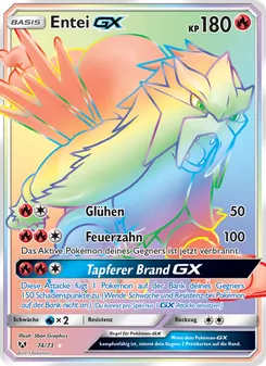 Entei GX, Karte 74 aus Schimmernde Legenden