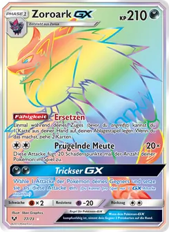 Zoroark GX, Karte 77 aus Schimmernde Legenden