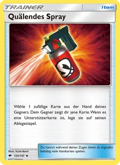 Quälendes Spray, Karte 125 aus Nacht in Flammen
