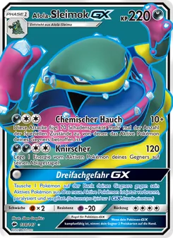 Alola-Sleimok GX, Karte 138 aus Nacht in Flammen