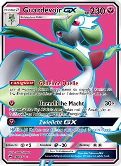 Guardevoir GX, Karte 140 aus Nacht in Flammen
