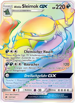 Alola-Sleimok GX, Karte 157 aus Nacht in Flammen