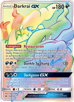 Darkrai GX, Karte 158 aus Nacht in Flammen