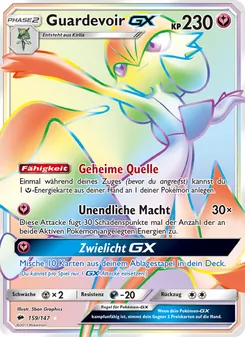 Guardevoir GX, Karte 159 aus Nacht in Flammen
