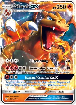 Glurak GX, Karte 20 aus Nacht in Flammen