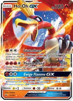 Ho-Oh GX, Karte 21 aus Nacht in Flammen