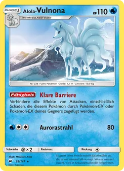 Alola Vulnona, Karte 28 aus Nacht in Flammen