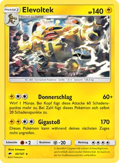 Elevoltek, Karte 43 aus Nacht in Flammen