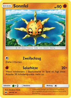 Sonnfel, Karte 69 aus Nacht in Flammen