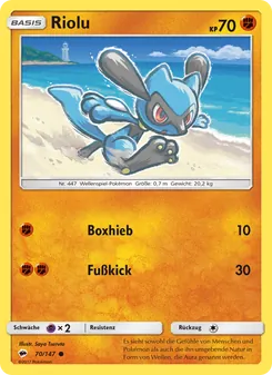 Riolu, Karte 70 aus Nacht in Flammen