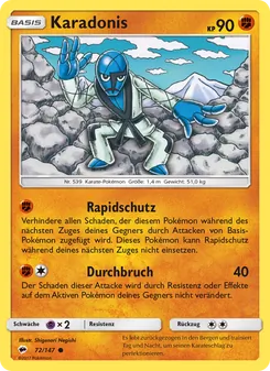 Karadonis, Karte 72 aus Nacht in Flammen