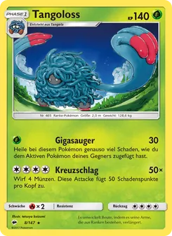Tangoloss, Karte 8 aus Nacht in Flammen