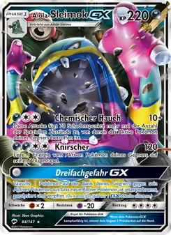 Alola-Sleimok GX, Karte 84 aus Nacht in Flammen
