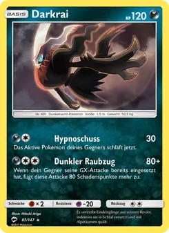Darkrai, Karte 87 aus Nacht in Flammen