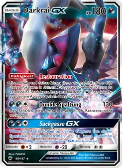 Darkrai GX, Karte 88 aus Nacht in Flammen