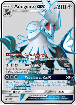 Amigento GX, Karte 108 aus Aufziehen der Sturmröte