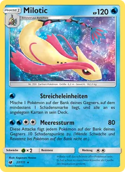 Milotic, Karte 27 aus Aufziehen der Sturmröte