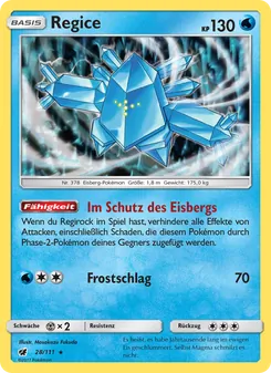 Regice, Karte 28 aus Aufziehen der Sturmröte