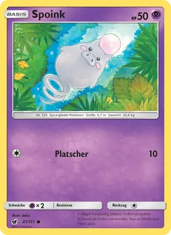Spoink, Karte 41 aus Aufziehen der Sturmröte