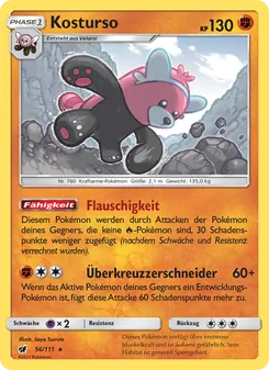 Kosturso, Karte 56 aus Aufziehen der Sturmröte