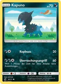 Kapuno, Karte 60 aus Aufziehen der Sturmröte