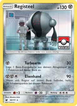 Registeel, Karte 68 aus Aufziehen der Sturmröte