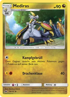 Mediras, Karte 76 aus Aufziehen der Sturmröte