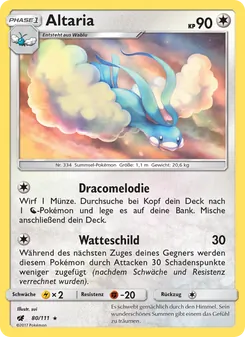 Altaria, Karte 80 aus Aufziehen der Sturmröte