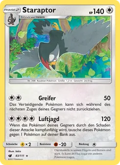Staraptor, Karte 83 aus Aufziehen der Sturmröte