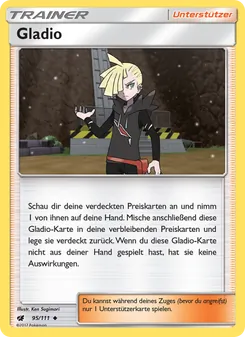 Gladio, Karte 95 aus Aufziehen der Sturmröte