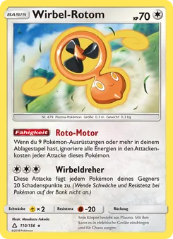 Wirbel-Rotom, Karte 110 aus Ultra-Prisma