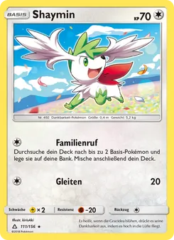 Shaymin, Karte 111 aus Ultra-Prisma
