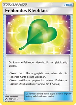 Fehlendes Kleeblatt, Karte 129 aus Ultra-Prisma