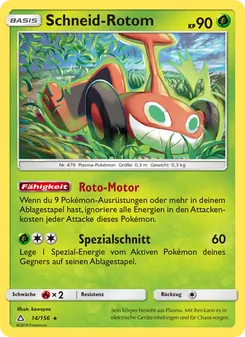 Schneid-Rotom, Karte 14 aus Ultra-Prisma