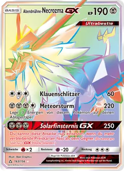 Abendmähne-Necrozma GX, Karte 163 aus Ultra-Prisma