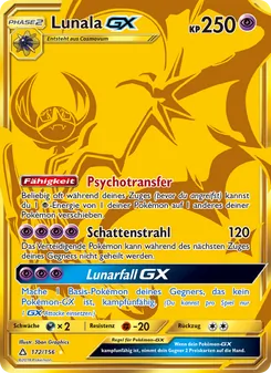 Lunala GX, Karte 172 aus Ultra-Prisma