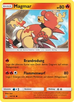 Magmar, Karte 18 aus Ultra-Prisma