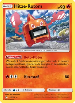Hitze-Rotom, Karte 24 aus Ultra-Prisma