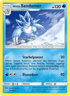 Alola-Sandamer, Karte 29 aus Ultra-Prisma