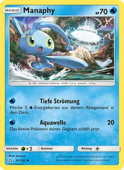 Manaphy, Karte 42 aus Ultra-Prisma