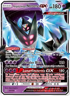 Morgenschwingen-Necrozma GX, Karte 63 aus Ultra-Prisma