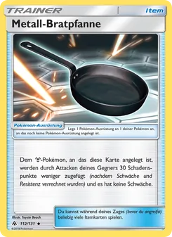 Metall-Bratpfanne, Karte 112 aus Grauen Der Lichtfinsternis