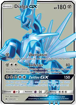 Dialga GX, Karte 125 aus Grauen Der Lichtfinsternis