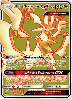 Ultra-Necrozma GX, Karte 127 aus Grauen Der Lichtfinsternis