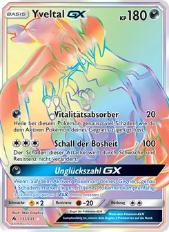 Yveltal GX, Karte 137 aus Grauen Der Lichtfinsternis