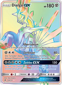 Dialga GX, Karte 138 aus Grauen Der Lichtfinsternis