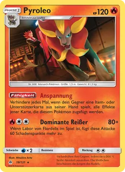 Pyroleo, Karte 19 aus Grauen Der Lichtfinsternis