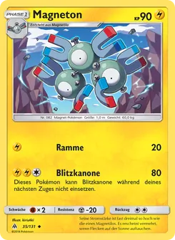 Magneton, Karte 35 aus Grauen Der Lichtfinsternis