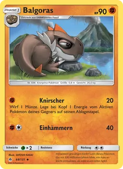 Balgoras, Karte 68 aus Grauen Der Lichtfinsternis