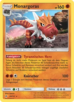 Monargoras, Karte 69 aus Grauen Der Lichtfinsternis
